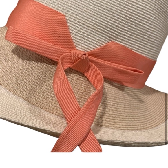 Norman Durand Vintage Women’s Beige Peach Straw Hat - Picture 5 of 11